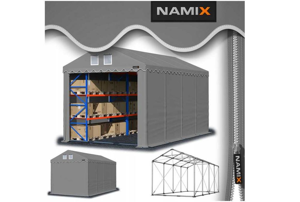 *** PROMOCJA *** Namiot PRESTIGE 6x8-4m hala magazynowy WZMOCNIONY