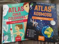 Atlas kosmosu i Atlas ciała człowieka - zestaw z naklejkami