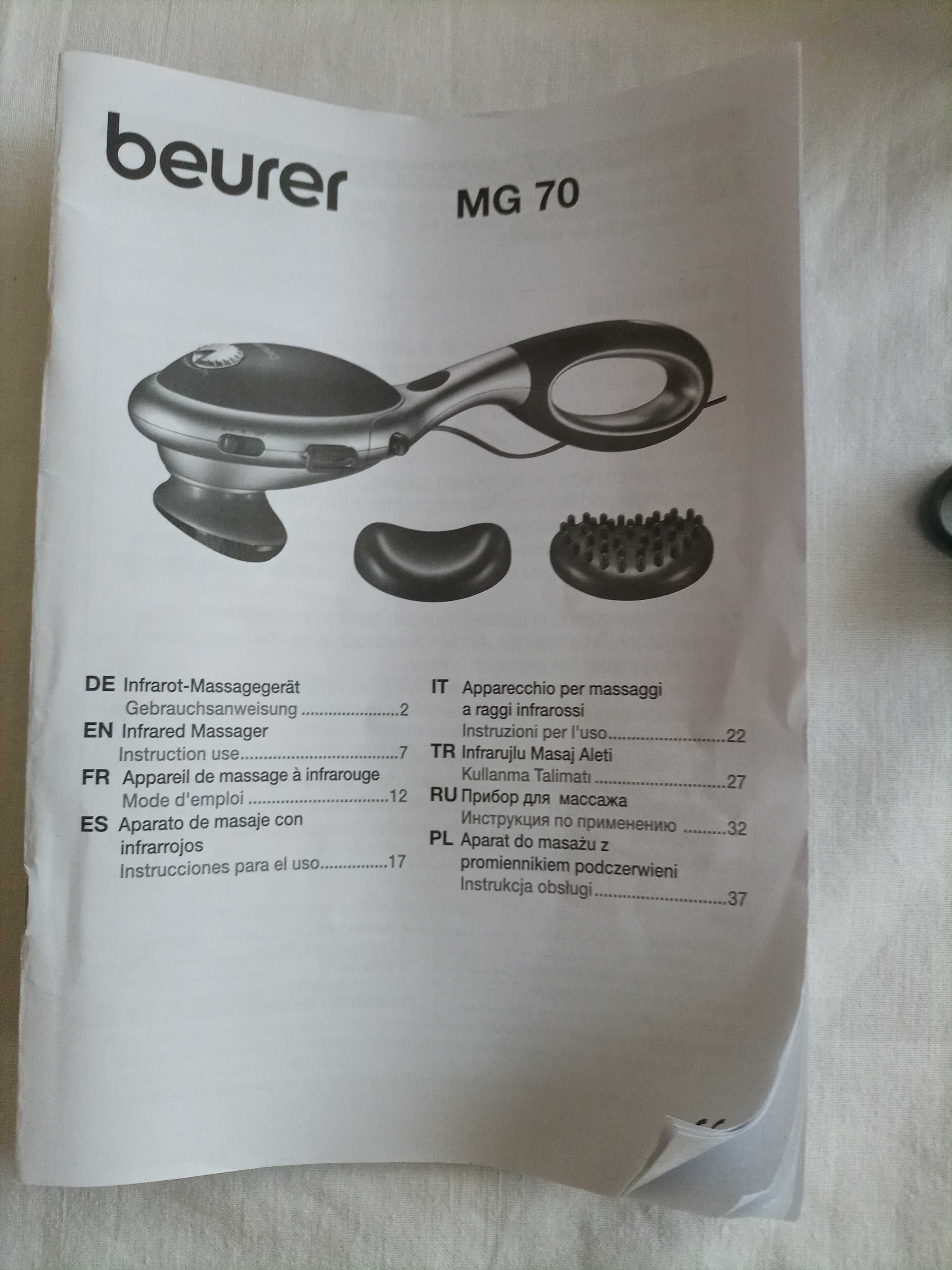 Beurer MG 70 urządzenie do masażu na podczerwień