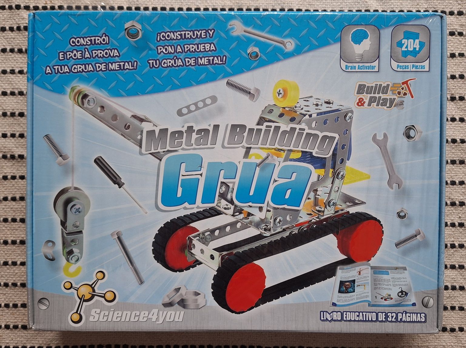 Jogo de construção Grua de metal