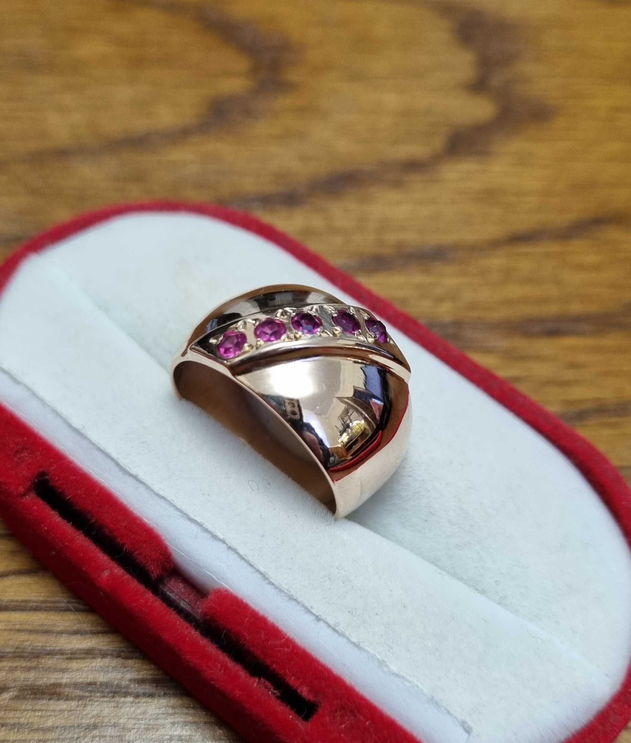 Золотое кольцо, перстень, чалма, 583 проба СССР.