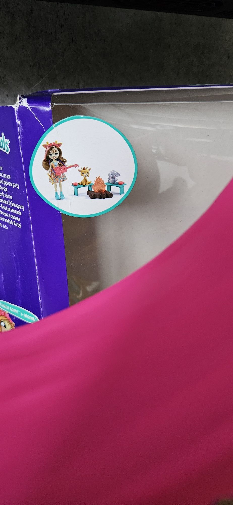 Enchantimals biwak na sawannie mattel