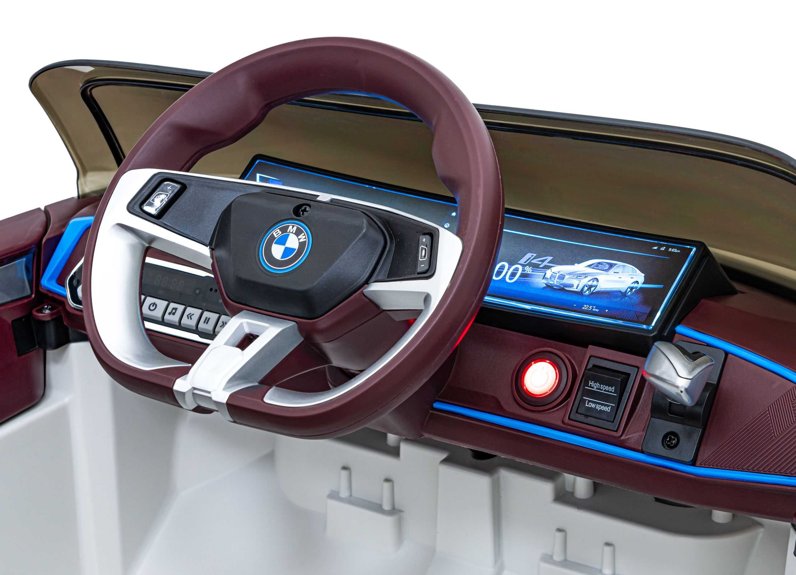 Auto na akumulator BMW i4 auto dla dzieci PILOT USB MP3 Samochód