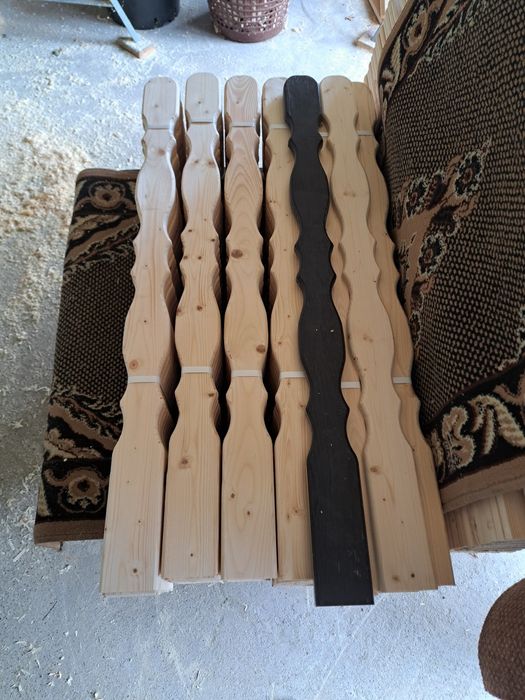 Sztachety drewniane świerkowe szer 12cm. Od ręki