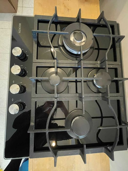 Placa de Gás Vidro Encastrar Becken