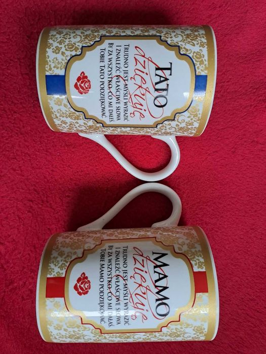 Na prezent kubki do herbaty dla Mamy i TATY, Kukartka, używane