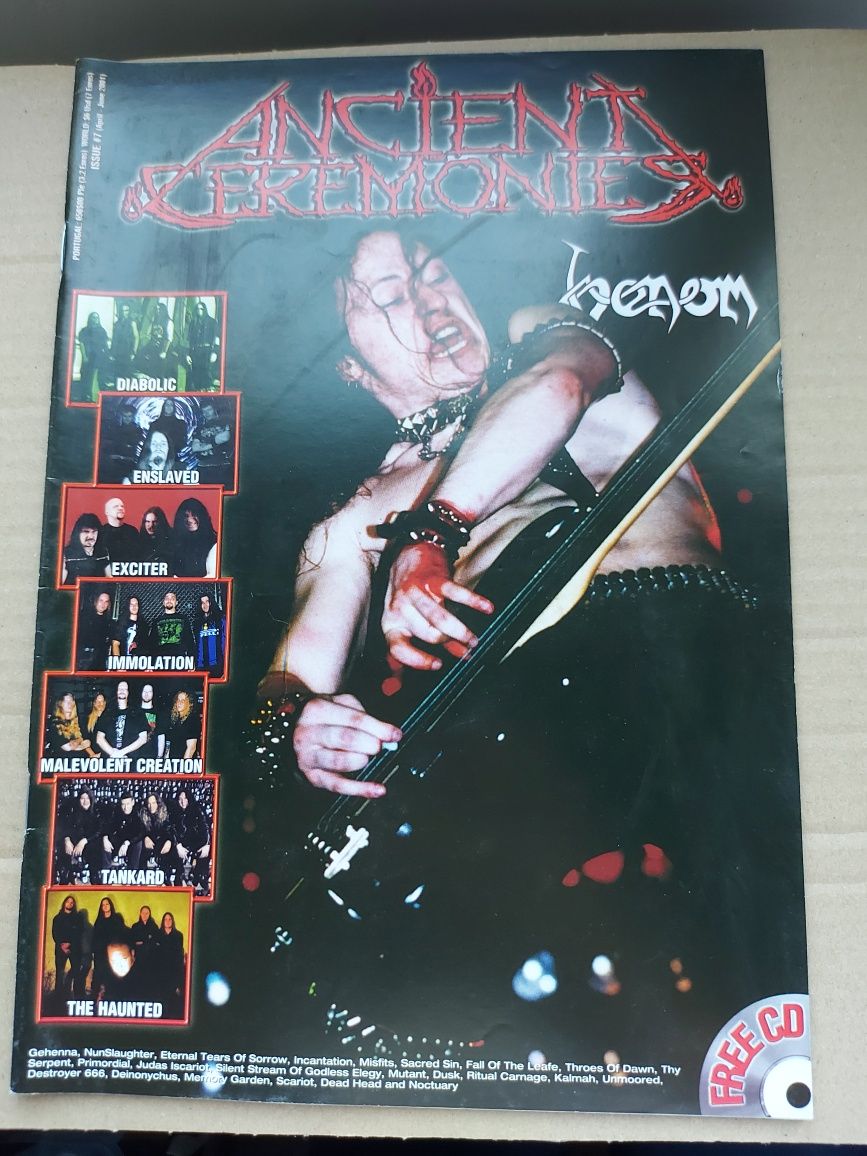 Ancient ceremonies mag / Zine anos 90
# 4, 5, 6,7 ,8,9 , 10  11sem c