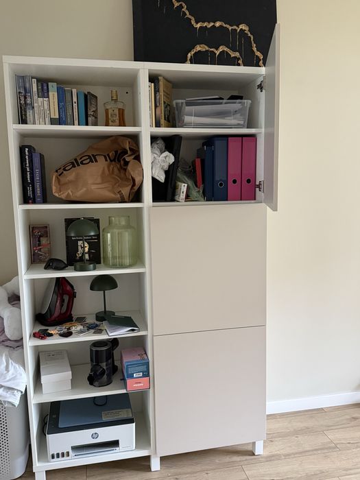 Szafa biurowa regał kolumna BESTA na dokumenty ikea
