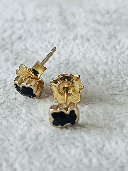 Tous nowe kolczyki color mini miś 0.5 cm