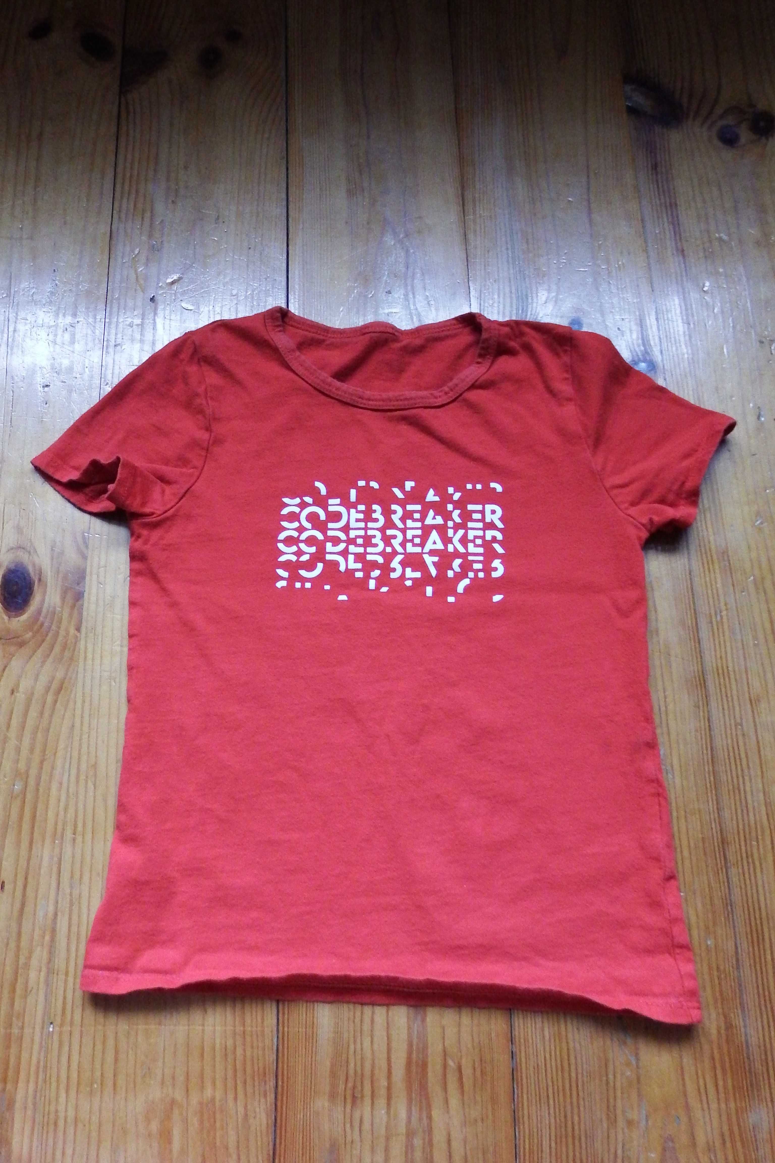 Czerwony t-shirt chłopięcy 104/110