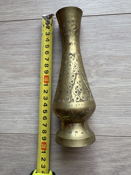 Jarra decorativa vintage em bronze Indiano 20 cm