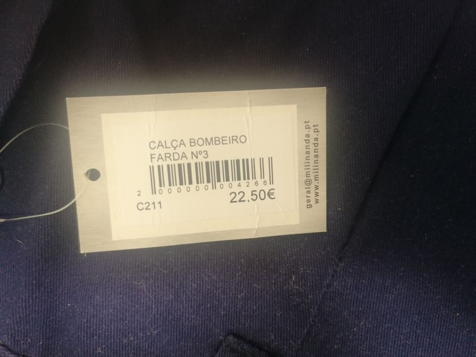 Calças uniforme n3 bombeiros