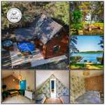 Mazury domek linia brzegowa bania kajaki lodki Promocja Wakacje Sup