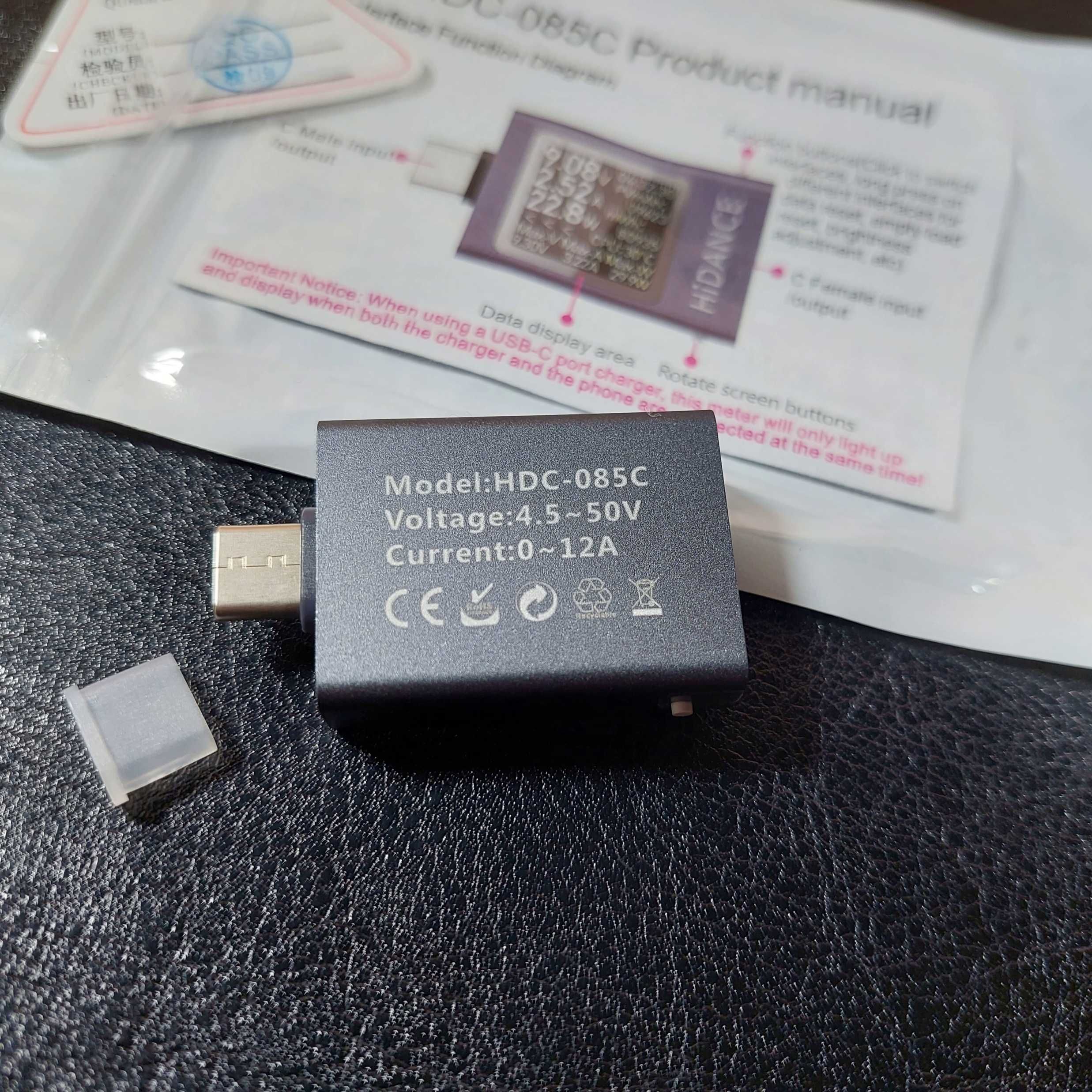 Мощный USB Type-C юсб тестер - профи измерение HIDANCE 13‑в‑1 (600Вт)