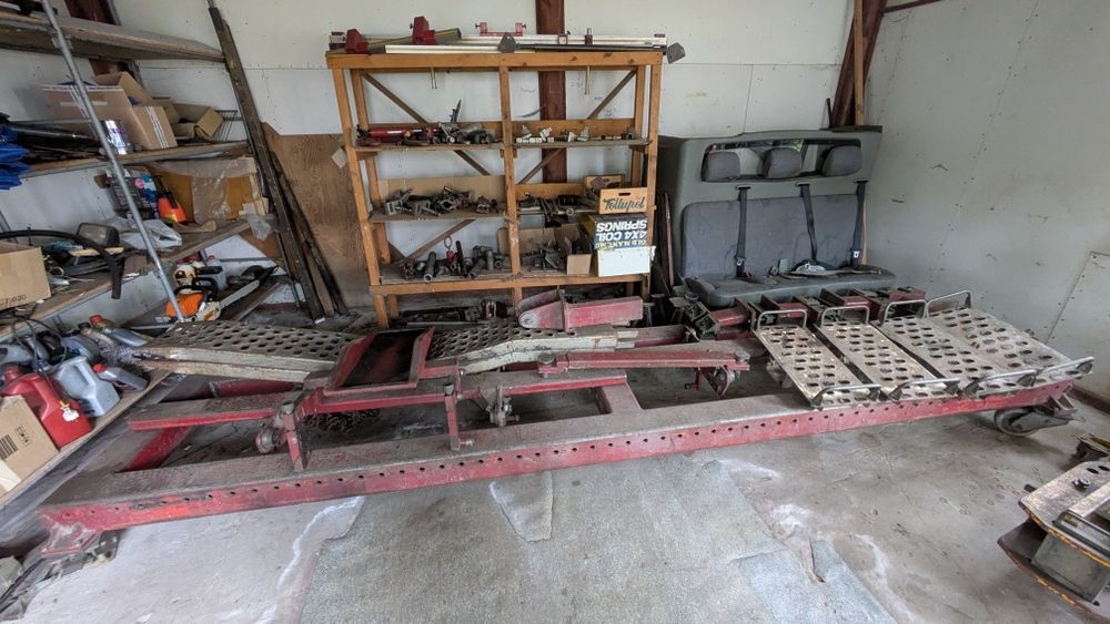 Rama blacharska, 2 x koń, akcesoria, system pomiarowy