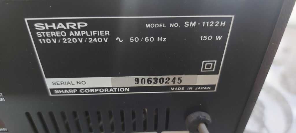wzmacniacz sharp sm-112 rok produkcji 1978 - sprawny