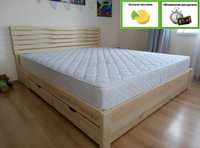 Ліжко дерев'яне Двоспальне ліжко Ліжко з натурального дерева ( Ромб)