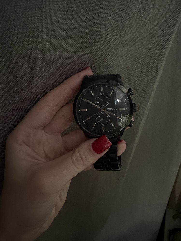 Мужские часы Fossil черные