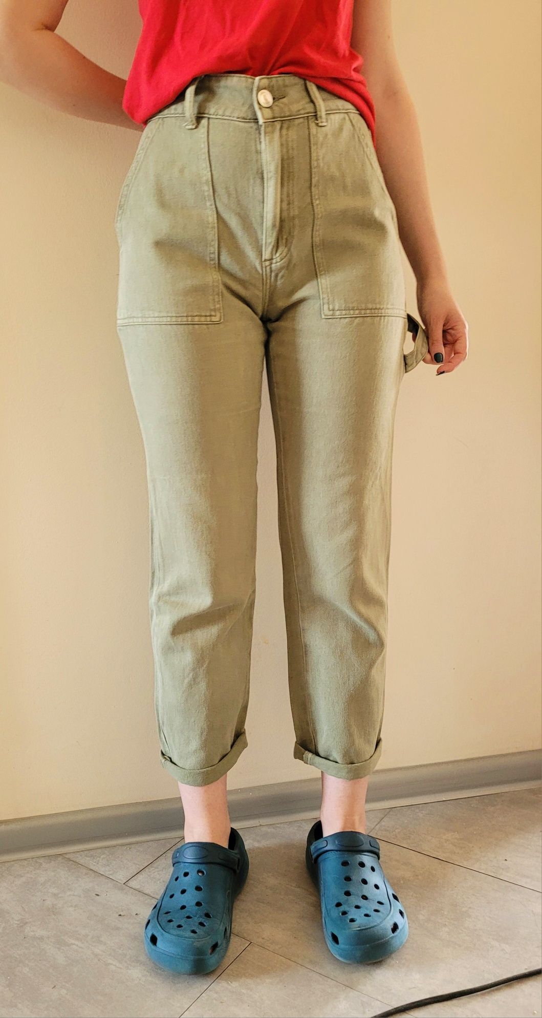 spodnie sinsay r.38/40 khaki