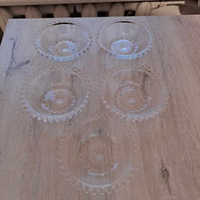 Szklane miseczki wzór Drost.