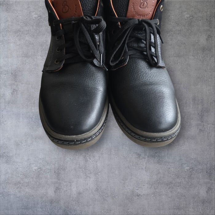 Мужские зимние кожаные ботинки