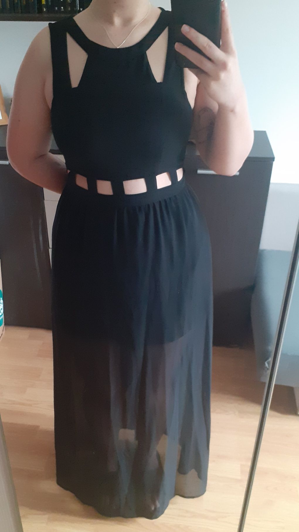 Długa sukienka H&M, M/L