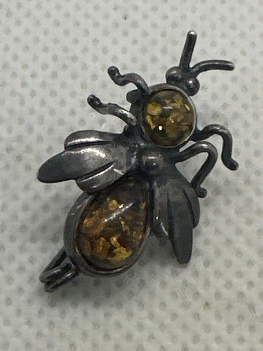 Брошка серебро 925 брошка серебро 925 бурштин