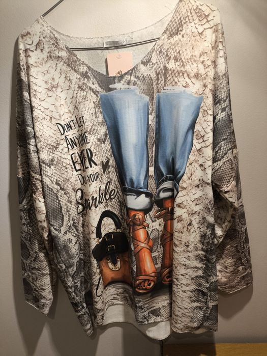 Bluzka z fajnym printem