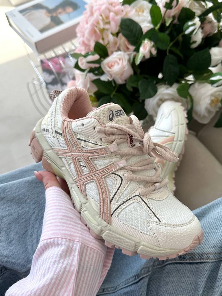Asics Gel Kahana 8 Pink Beige асікс асікси рожеві бежеві