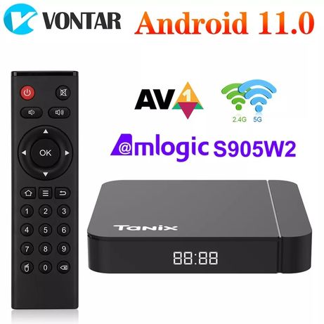 Tanix W2 Amlogic S905W2 Андроид 11 ТВ Приставка Smart TV BOX Настроена