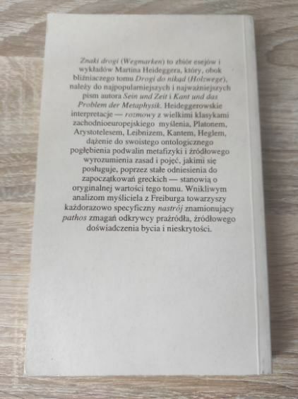 Martin Heidegger Znaki drogi