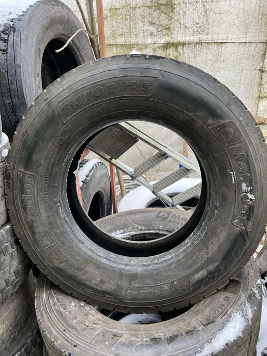 Шины бу резина 315 70 22,5 Адванс и Матадор