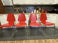 Krzesło IKEA VILMAR czerwone 4 sztuki