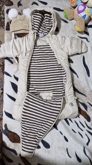 Комбез-конверт на виписку 0-1міс, буде довше весна-осінь