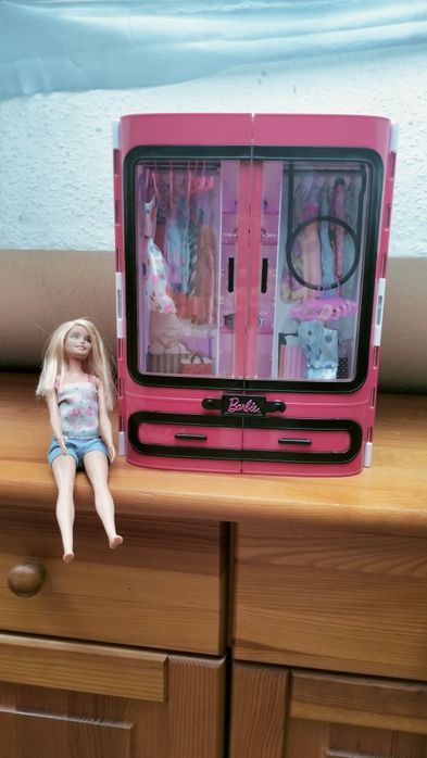 Barbie szafa lalka rower