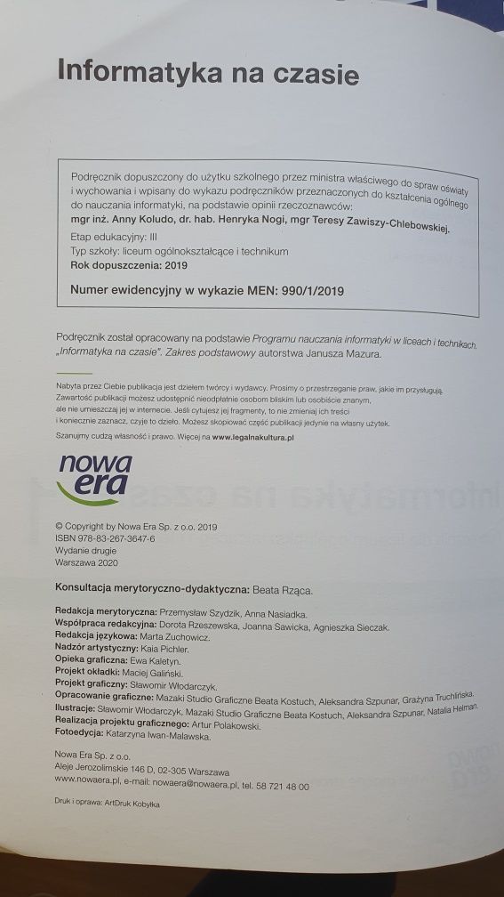 Informatyka na czasie 1 zakres podstawowy