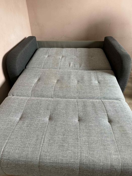 Sofa dwuosobowa szara