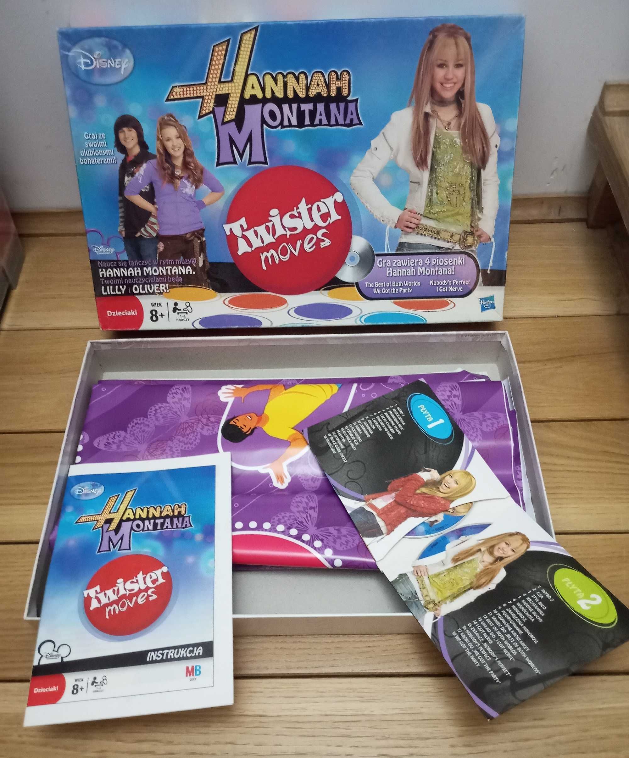 Gra Twister moves Hannah Montana Disney Hasbro