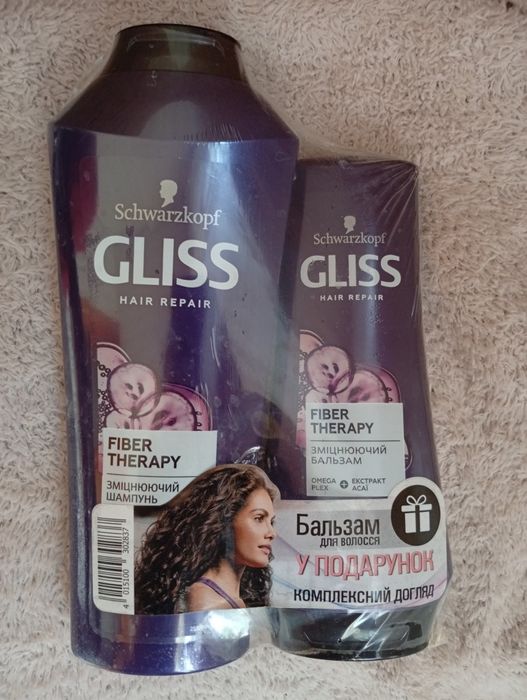 Набор шампунь и бальзам Gliss