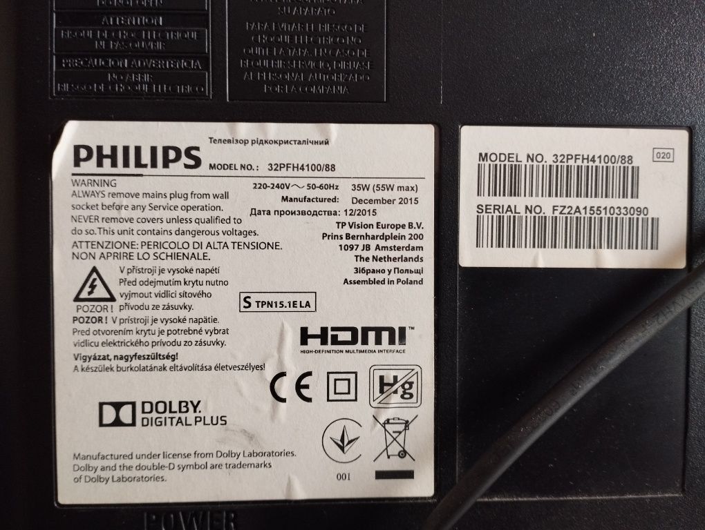 Tv Philips 32PFH4100/88  32 cale