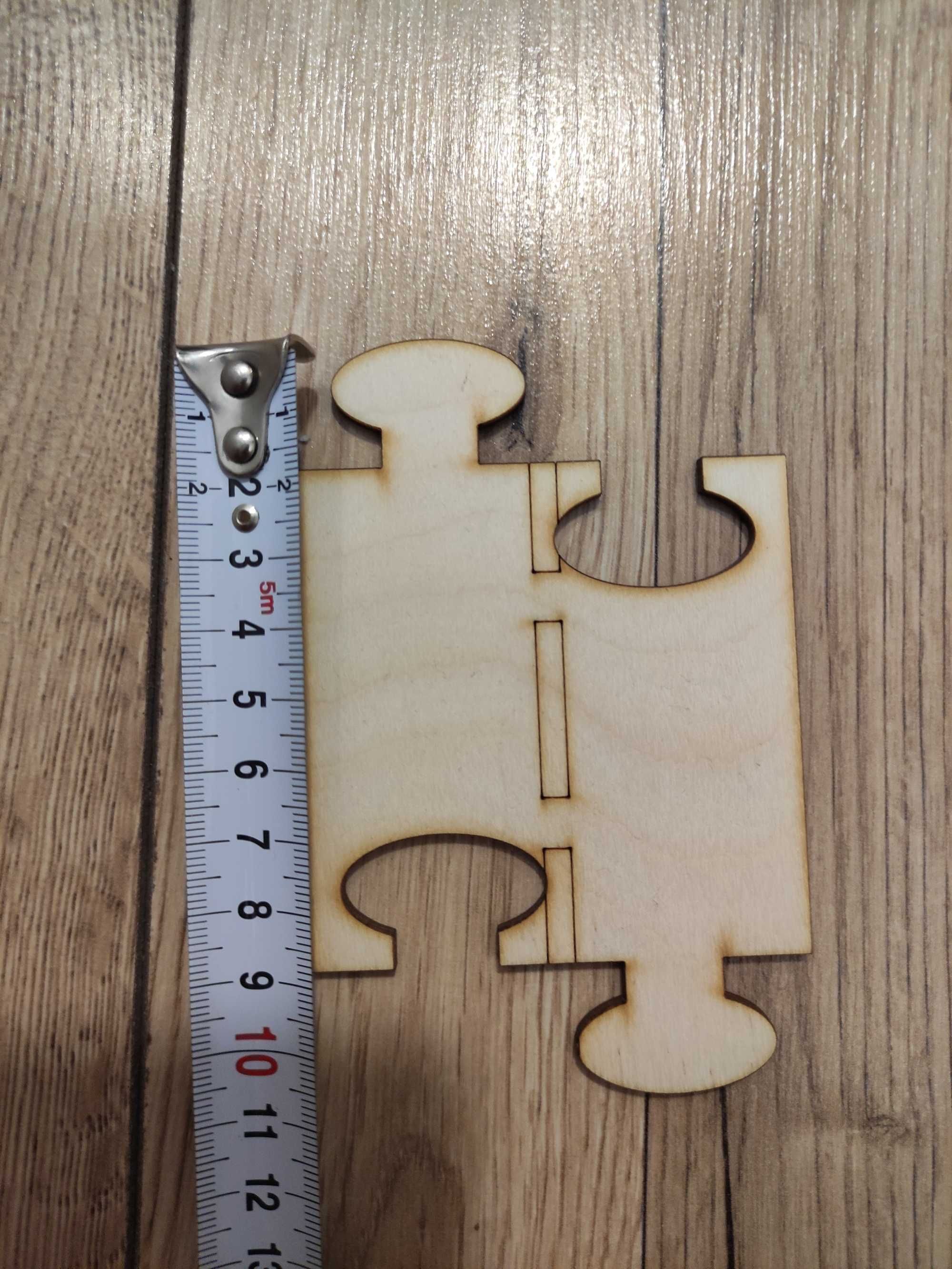 Drewniany tor samochodowy puzzle zestaw większy
