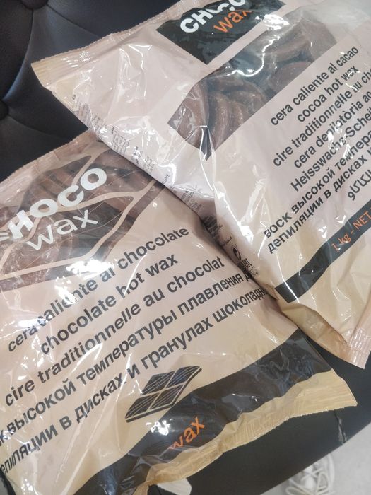 Lote 5 pacotes chocowax kg cera quente