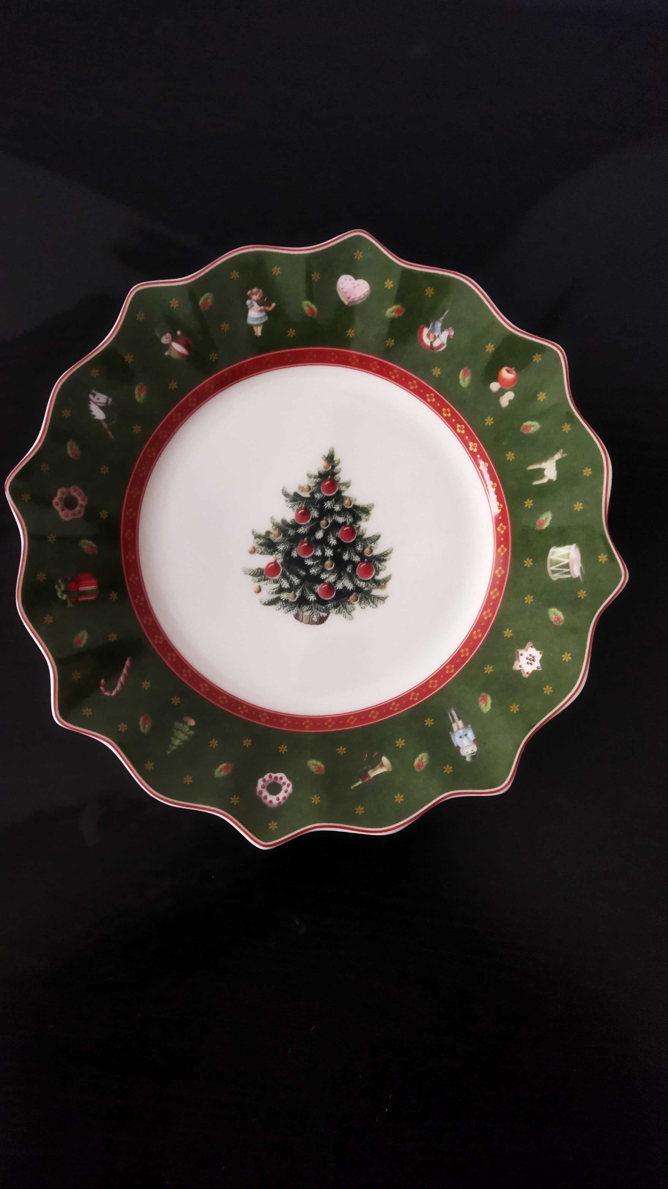 Prato Villeroy Boch decoração Natal - Toy's Delight Royal Verde