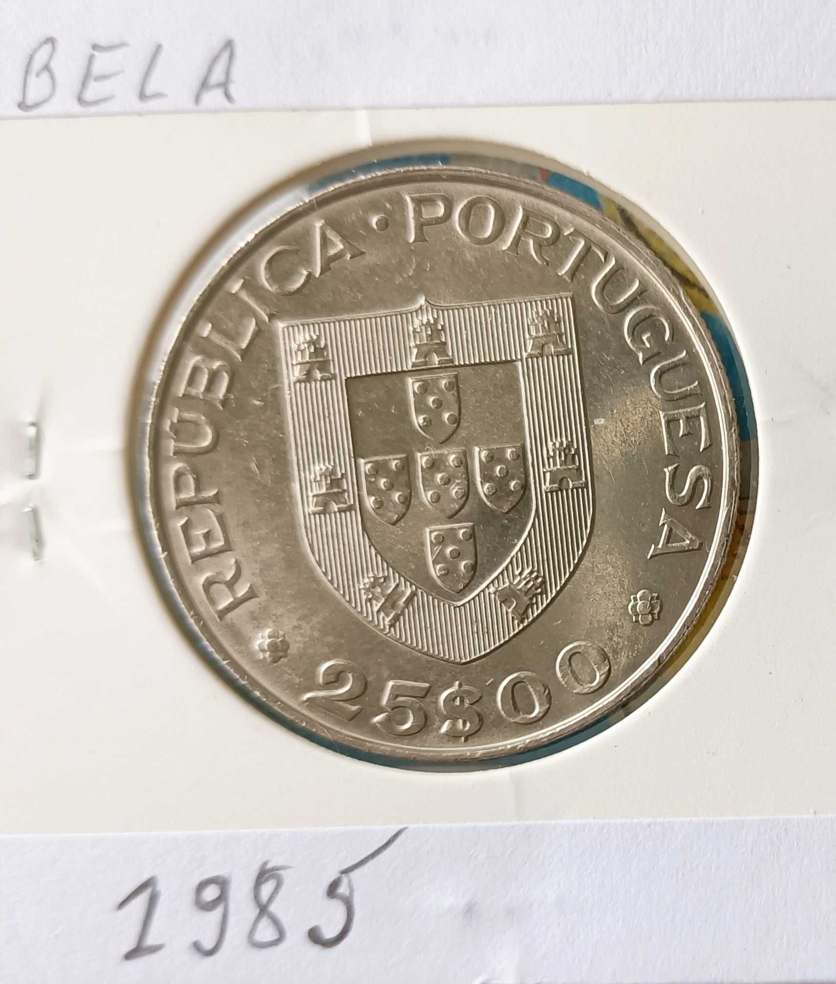4 Moedas comemorativas 2ª República portuguesa 25 Escudos ( Níquel )