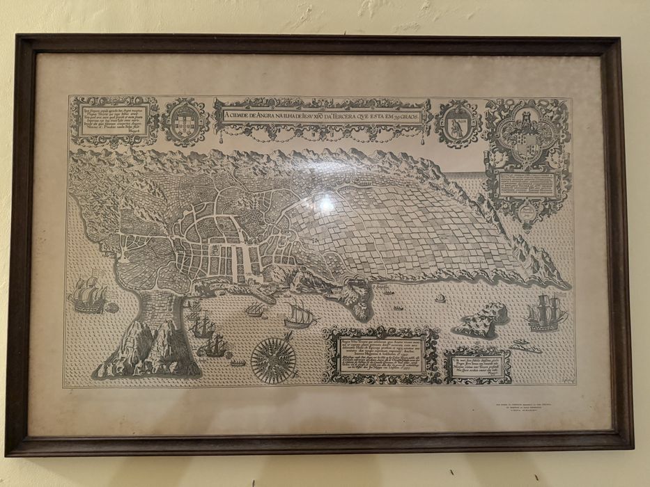 Mapa antigo Angra do Heroismo