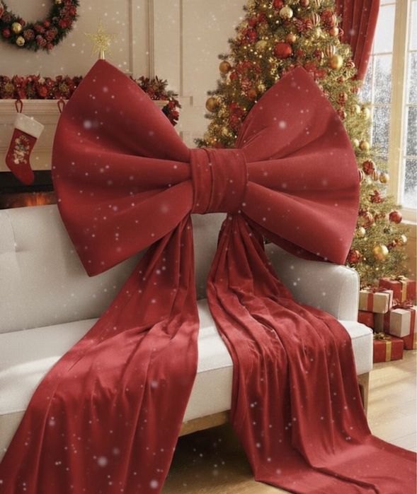 Бант для новогоднего декора