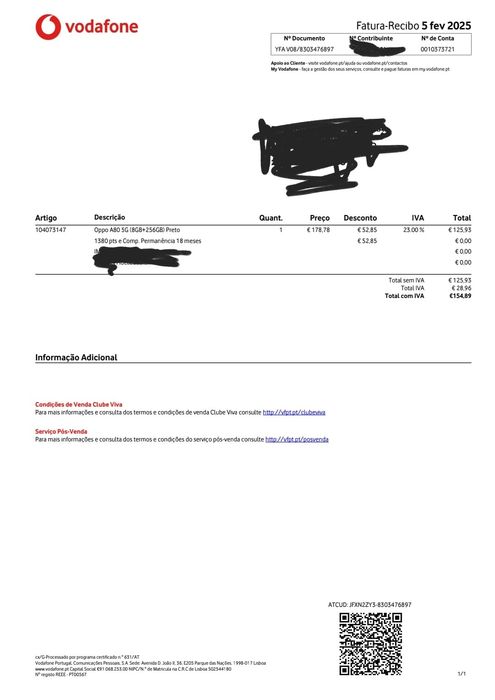 Telemóvel OPPO A80 5G Oportunidade única