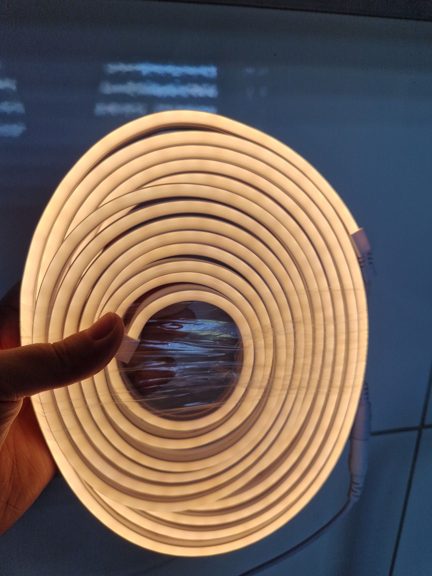 5m taśma LED NEON STRIP, zasilacz i ściemniacz