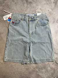 Шорты Polar big boy shorts light blue rappants dime jnco baggy