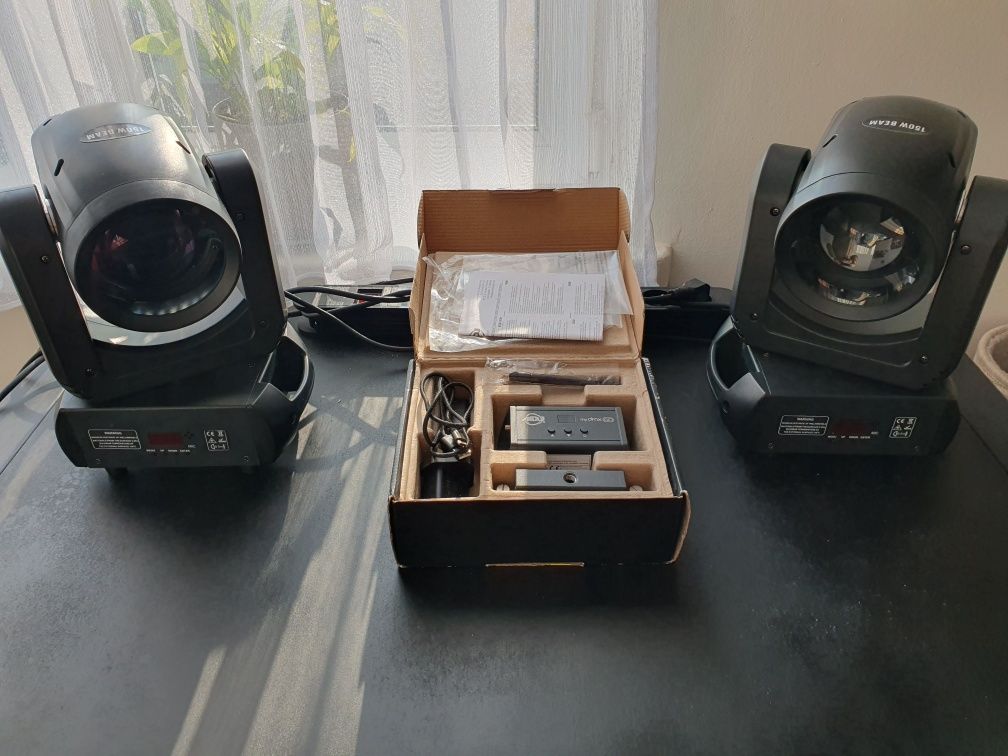Głowy ruchome 150W beam +adj my dmx go